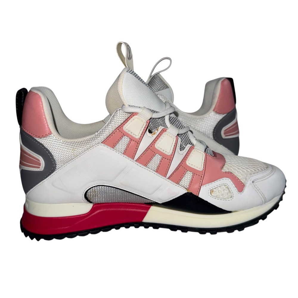 Louis Vuitton Run Away Sneaker Women's 36.5 White Pink CL1118 Made‎ in Italy - Picture 8 of 16